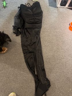 Black Maleficent Halloween Costume Dress