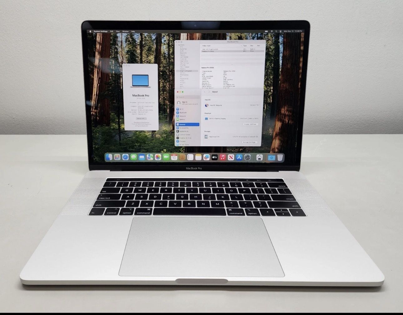 MacBook Pro 15 16GB 500GB i7 Touchbar Space Grey New Charger Warranty