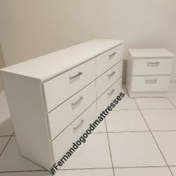 NEW wide DRESSER and a NIGHT STAND 👍 Assembled 