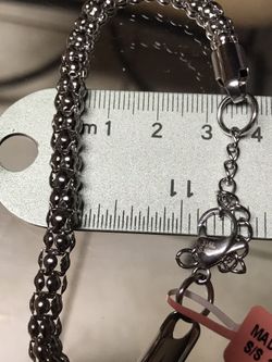 Popcorn chain and bracelet set