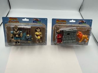 Bible Toys Figure Sets – David & Goliath and Daniel in the Lions' Den