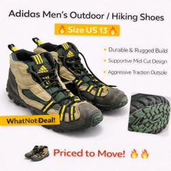 Adidas Men’s Outdoor / Hiking Shoes – Size US 13 