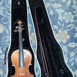 3/4 SIZE VIOLIN MADE IN GERMANY WITH CASE AND BOW