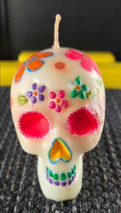 Day of the Dead candle