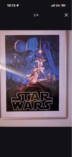 Vintage Poster Star Wars A New Hope 1977 Original by Hildebrandt