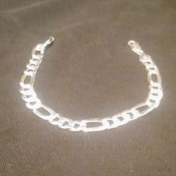 925 Italy Silver (#197)Diamond Cut Bracelet 