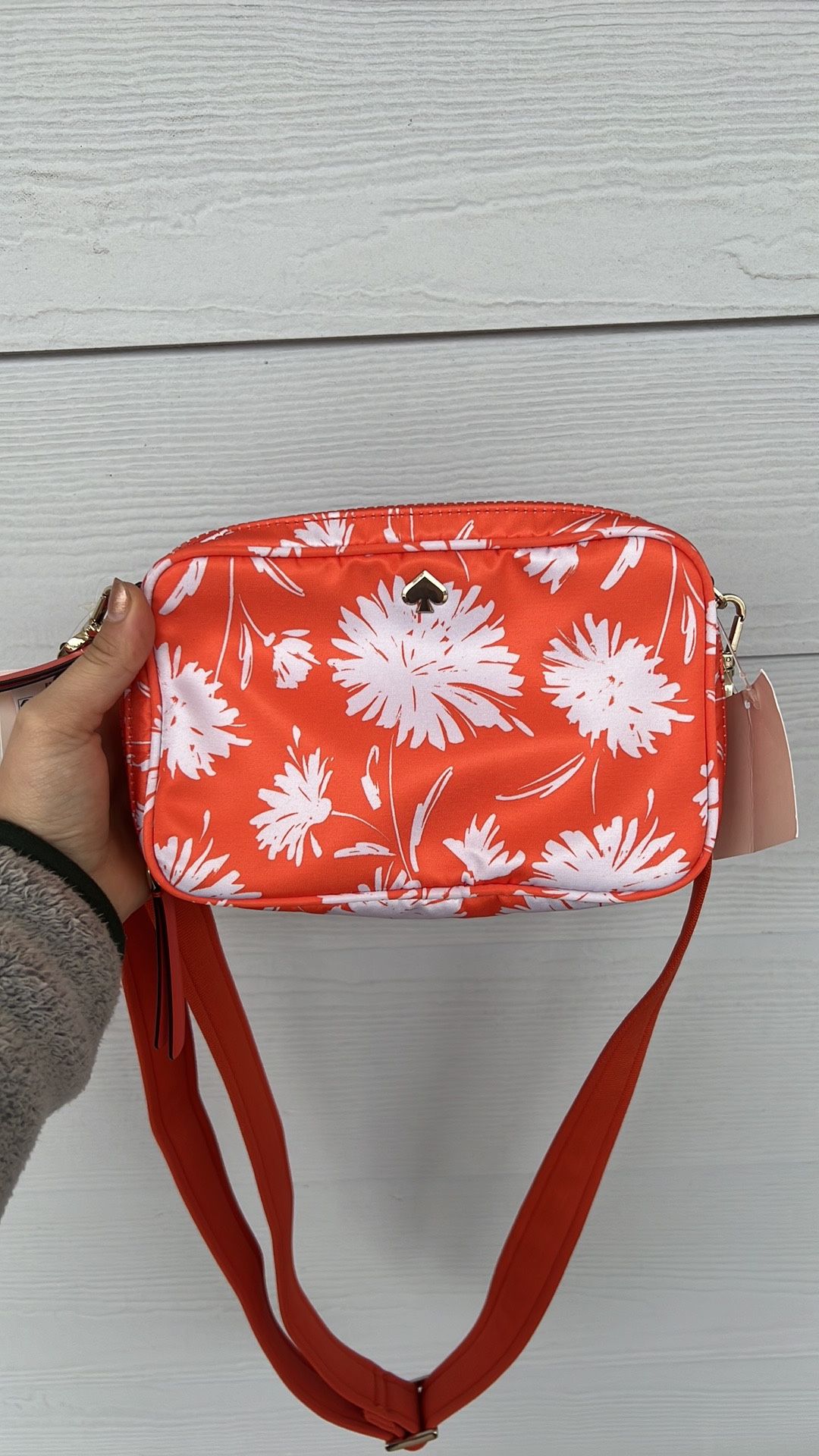 Kate Spade JAE Blossom Double Zip CrossBody Bag 100% Authentic New