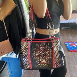 Y2K Hot Pink And Black Purse