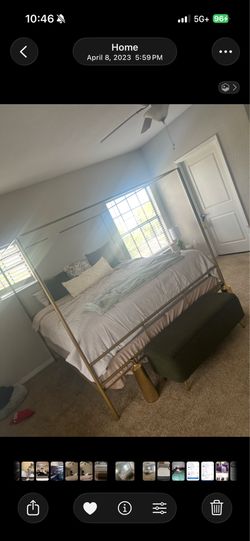 Canopy  king size bed frame