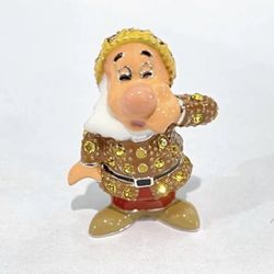 Disney Arribas Brothers Sneezy Mini Swarovski Jeweled Figurine