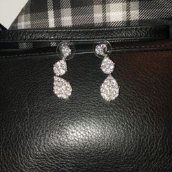 Located In Horizon--Diamonique Earrings