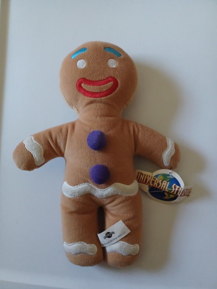 Ginger Bread Man 12” plush Toy Shrek Universal Studios 2003 Stuffed Animal Vtg