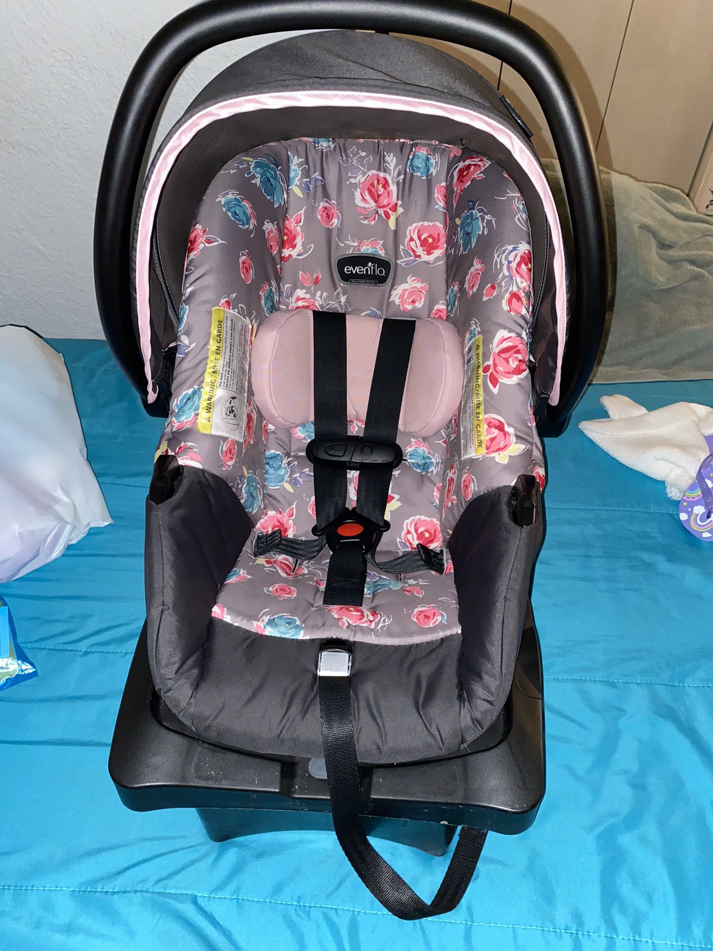 Evenflo LiteMax Sport Infant Car Seat (Rosely Pink)