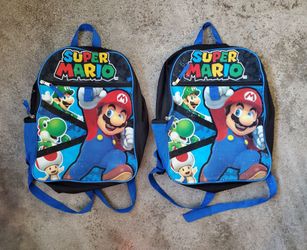 Nintendo Super Mario Kids Backpack Lot of 2