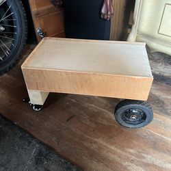 homemade wooden cart/dolly