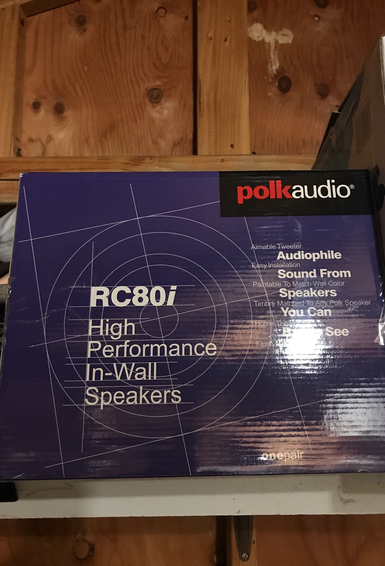 Polk audio high performance in wall speakers