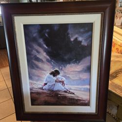 Beautiful Religious Portrait Of Jesus Professionally Framed & Matted. Brand New. Original Price $199.99.