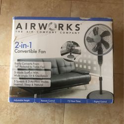 Air Works 2-in-1 Convertible Fan