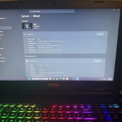 MSI GP63 Leopard Gaming Laptop – i7 – 32GB RAM – Box Included and can negotiate reasonable price