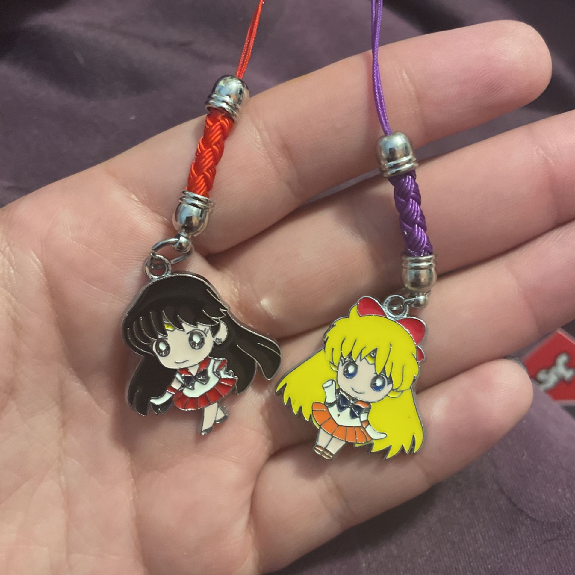 Chibi Sailor Moon/ Venus / Mars Keychains