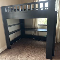 Restoration Hardware Bunk Bed W/ Desk (full)