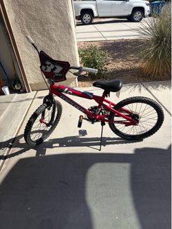 Dynacraft Wipeout Boys 20" BMX Bike, Red, For Kids Age 7-14 Years