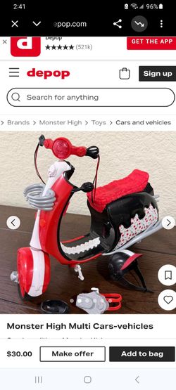 GHOULIA YELPS scooter with Hemet and Backpack.