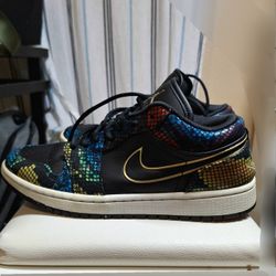 Jordan 1 Low Multicolor Snakeskin