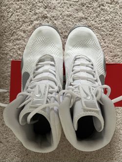 Nike Tawa “White Metallic Silver” Flyknit Wrestling Shoes  display picture 1