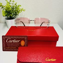 Cartier Pink Glasses