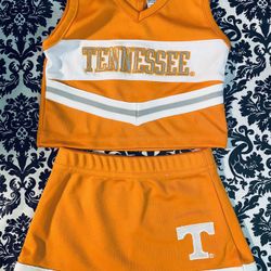 Infant 0-3 Months UT University Of Tennessee 2 Piece Cheerleading Outfit. 