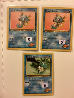 1st Edition Misty’s Horsea Pokémon Gym Heroes/Challenge Near Mint