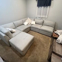 6-Piece Modular Sectional Sofa