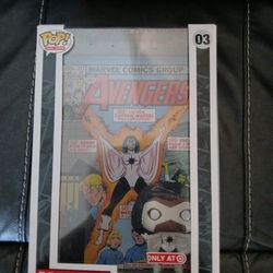 Captain Marvel Comic Book Cover Funko Pop