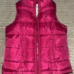 Girls Hot Pink Puffer Vest