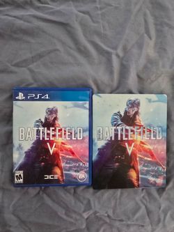 Battlefield V PS4 game with metal box