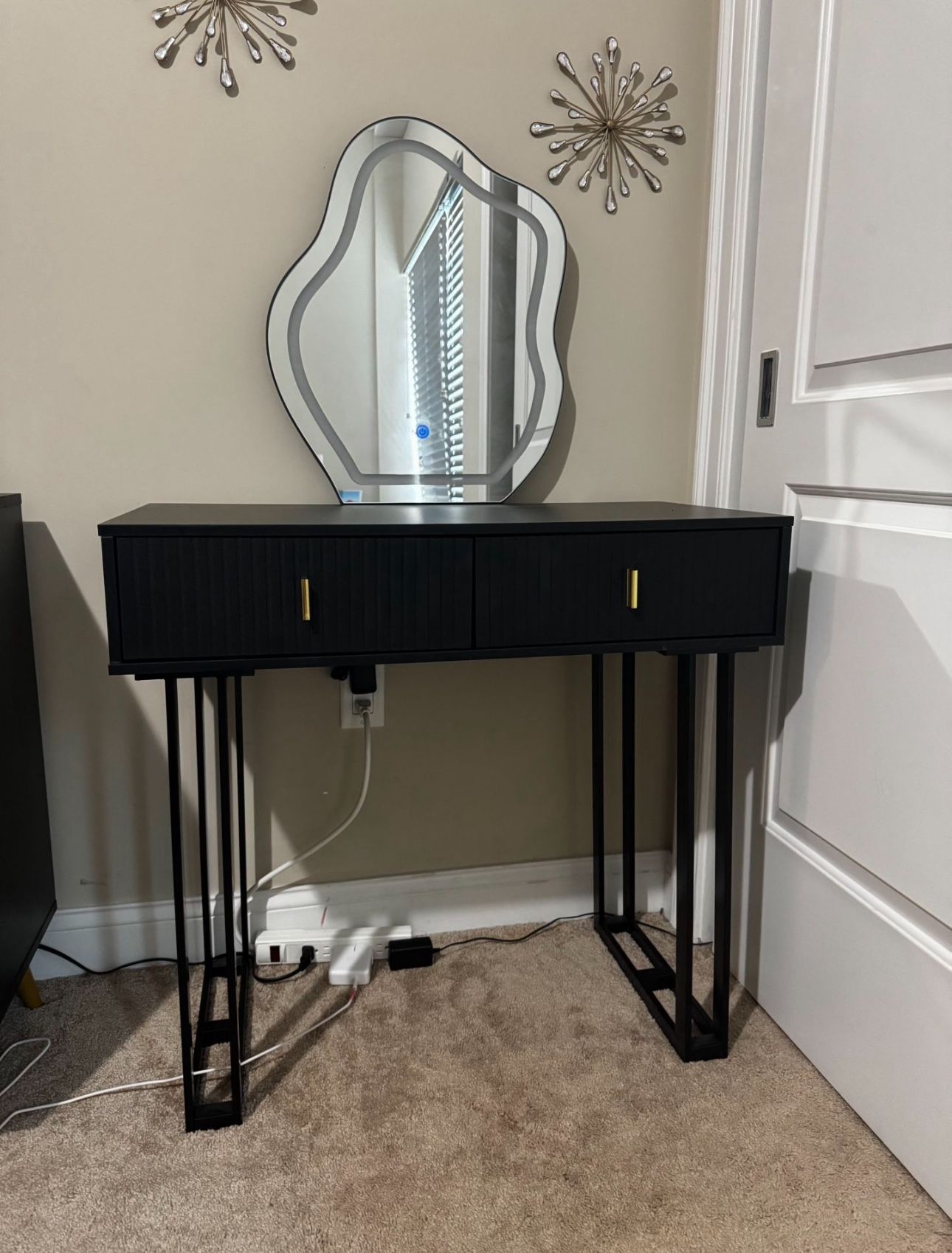 Black Vanity Desk