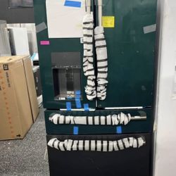 Cafe 4 Door Matte Black Refrigerator 28 Cubic Feet Open Box New