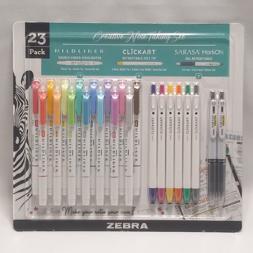 ZEBRA Creative Note Taking Set 23-Pack