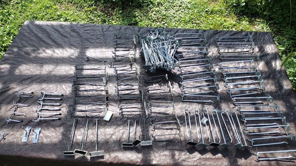 Lot of Merchandise Store Shelf Peg hooks