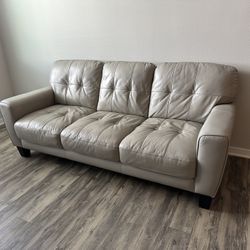 Leather Couch White