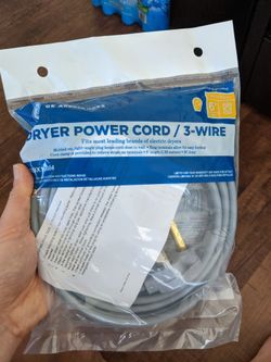 Dryer power cord