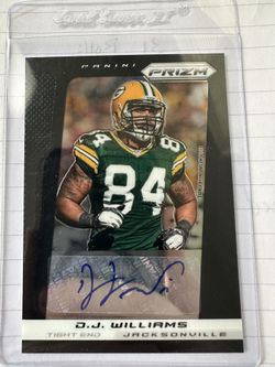 2013 Panini Prizm DJ Williams Auto Card