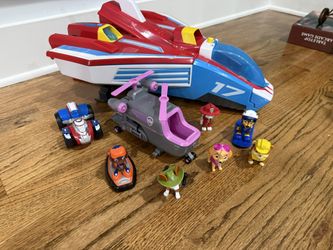 Paw Patrol Jet, Vehicle And Figurines - First Come