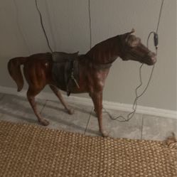 Antique Leather Horse