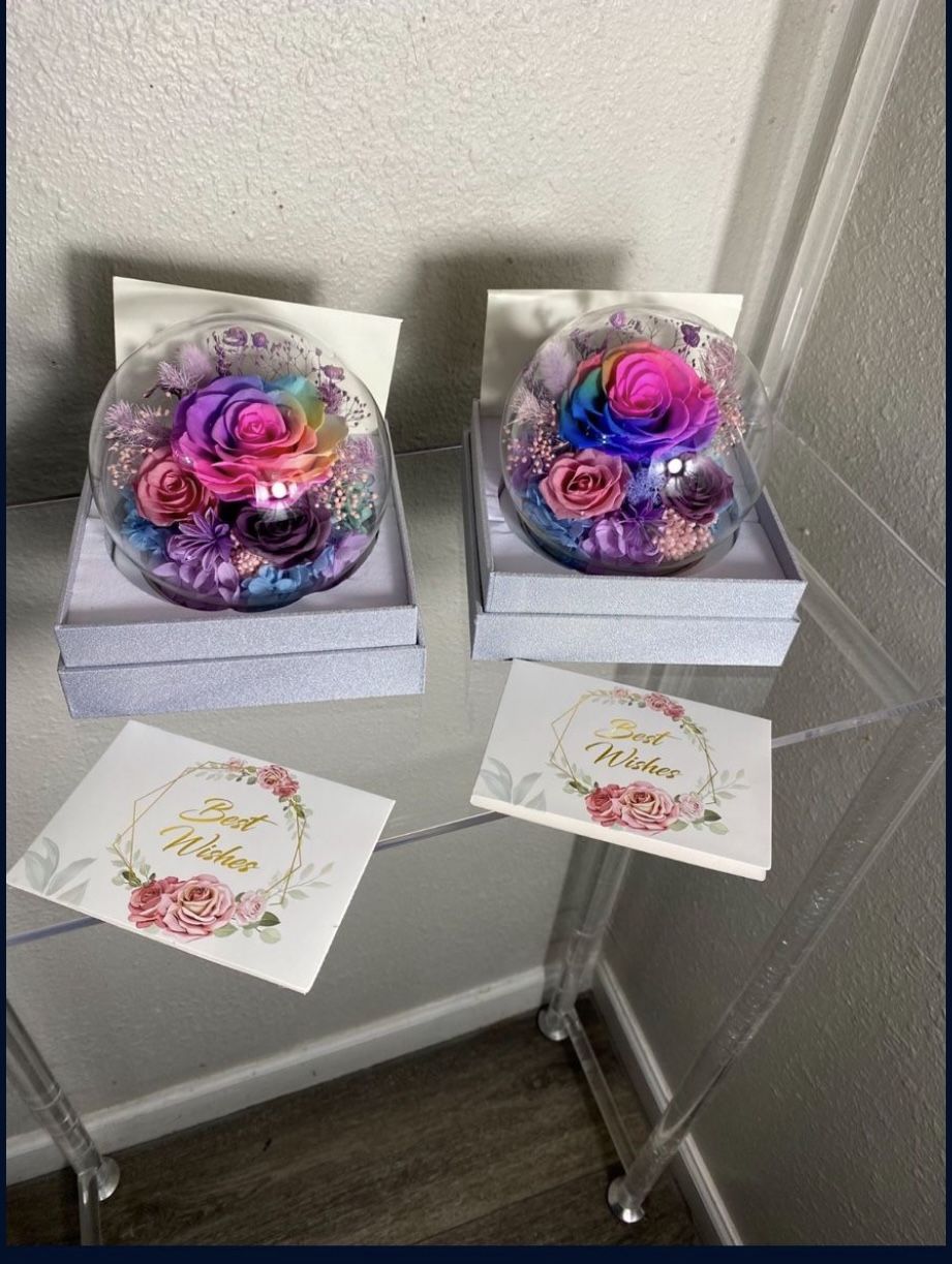 Preserved Bouquet, Valentines Rose with Gift Box,