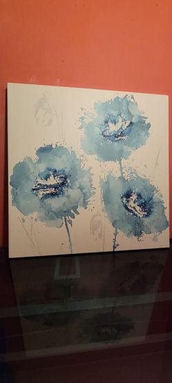 Blue Tulips Art Frame