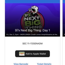 Next Big Thing 2021 Ticket