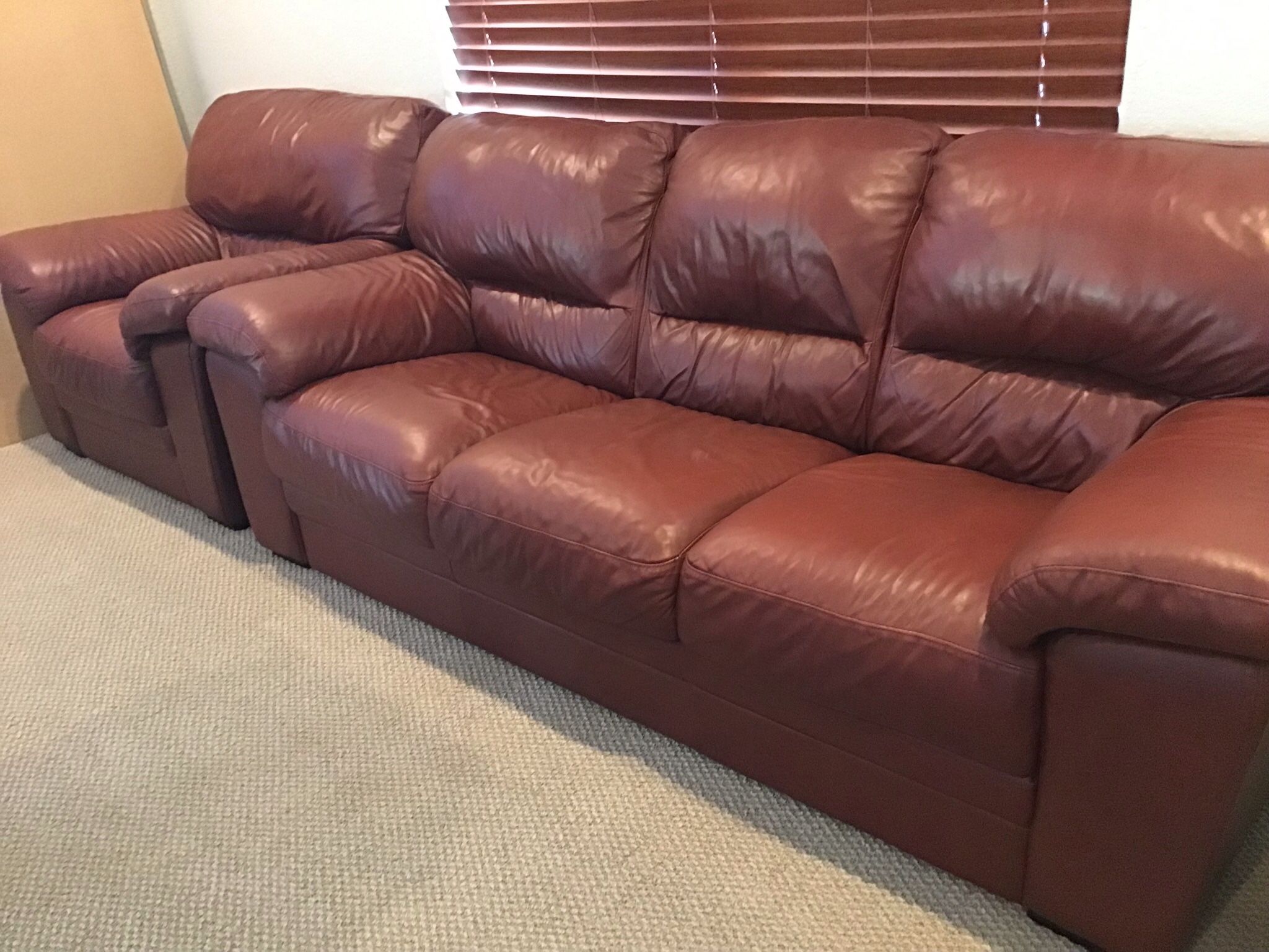 Leather Sofa Set