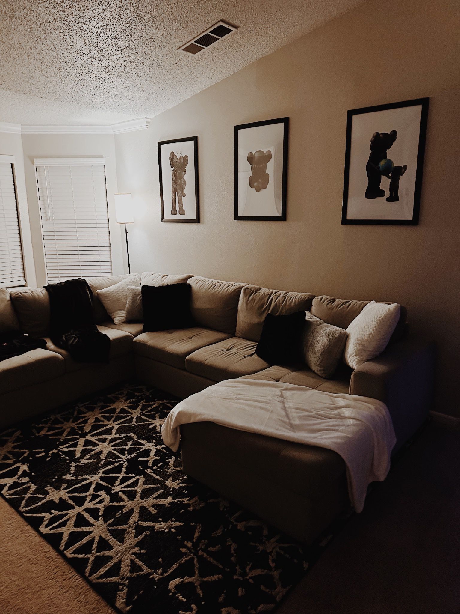 Light Grey Sectional couch 